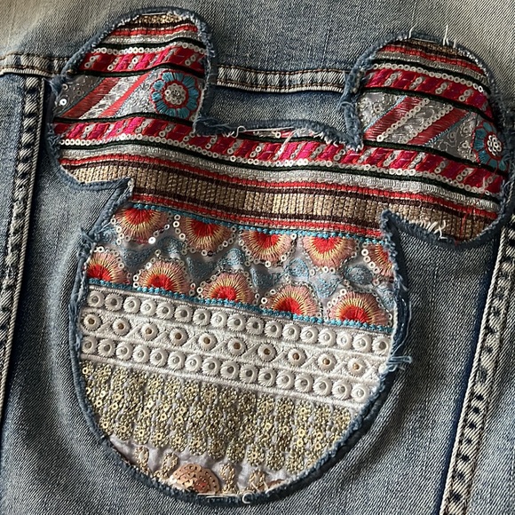 Desigual Women's Mickey Sequin Denim Jacket - Picture 7 of 8